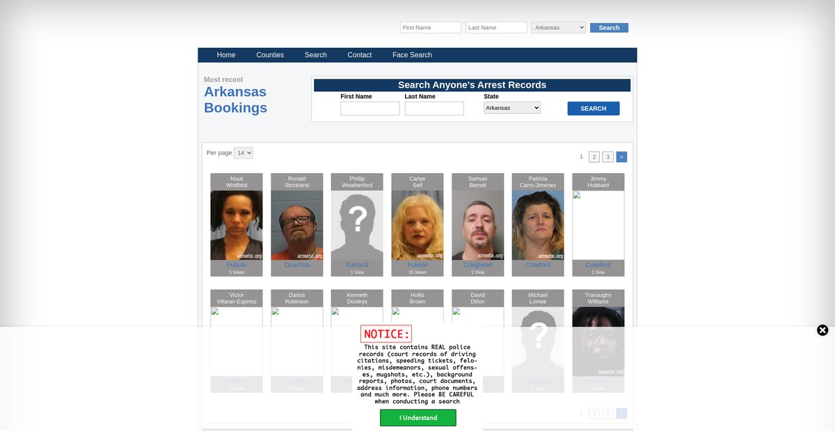 Preview of arkansas.arrests.org
