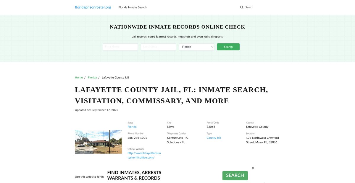 Preview of floridaprisonroster.org