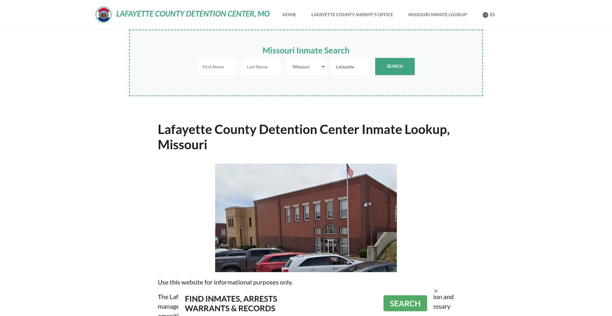 Preview of lafayettecountydetentionmo.org