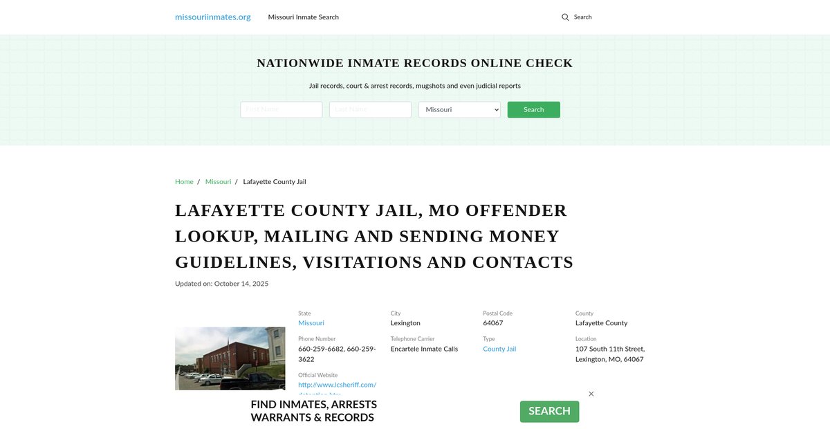 Preview of missouriinmates.org