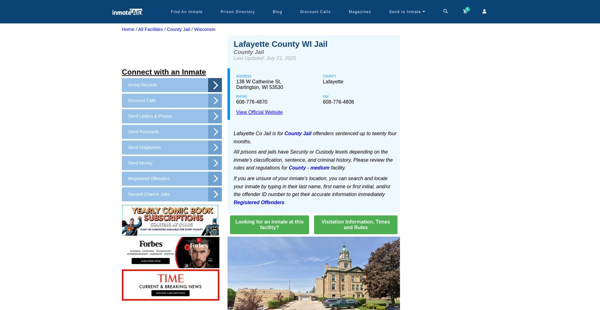 Preview of inmateaid.com