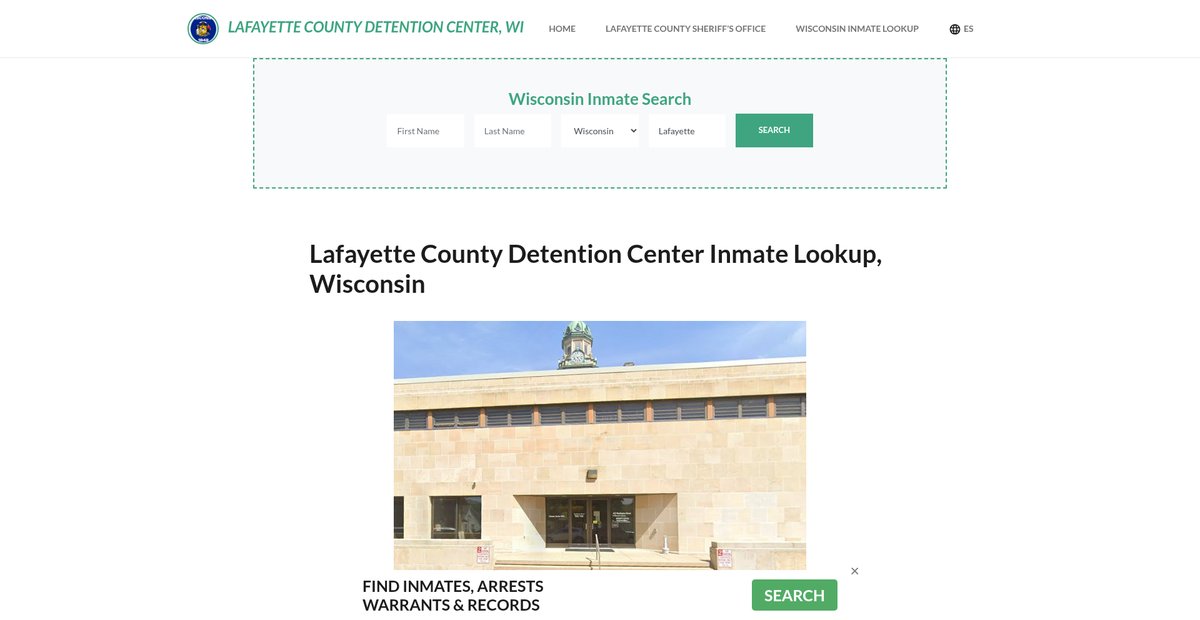Preview of lafayettecountydetentionwi.org