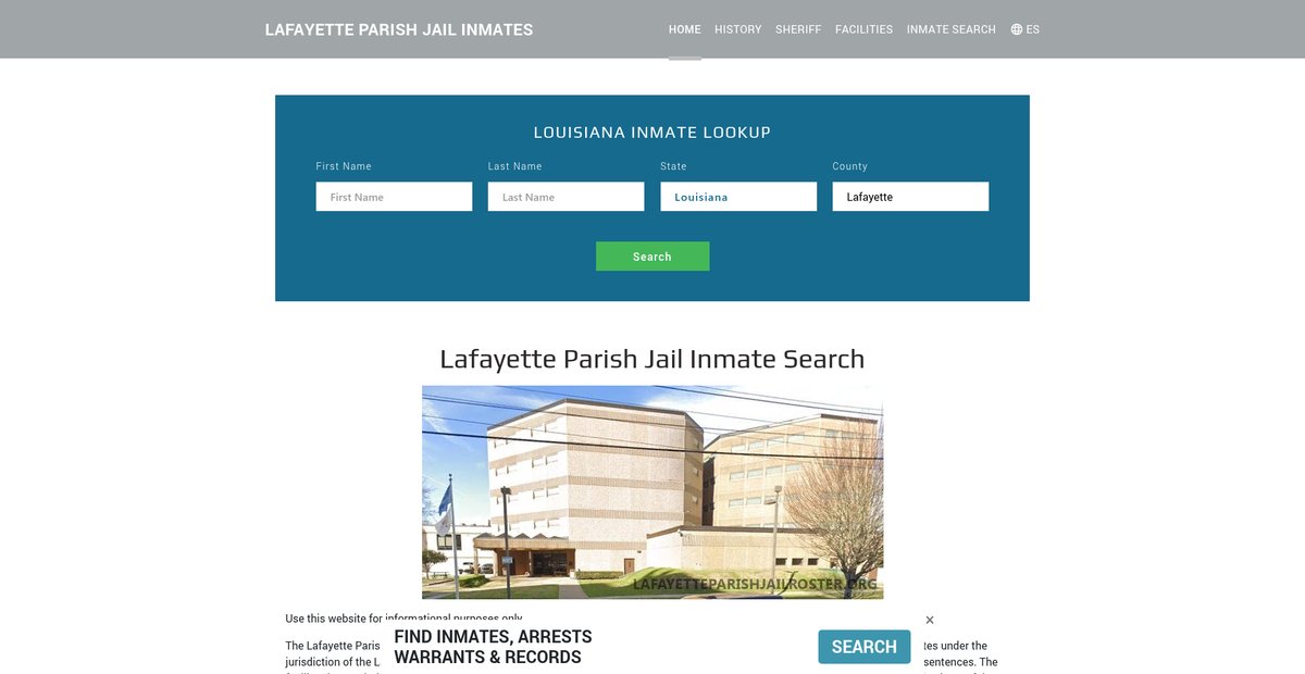 Preview of lafayetteparishjailroster.org