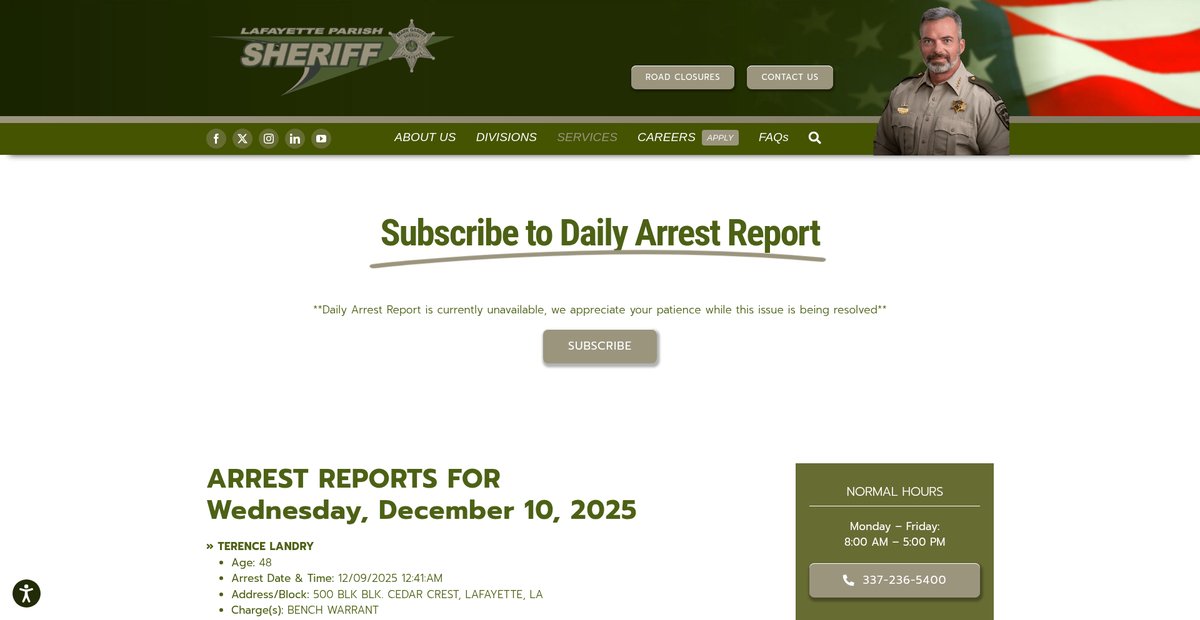 Preview of lafayettesheriff.com