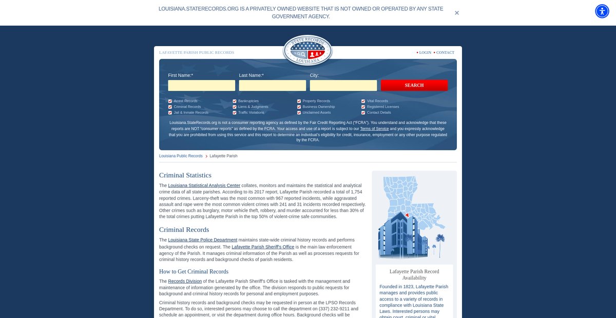 Preview of louisiana.staterecords.org