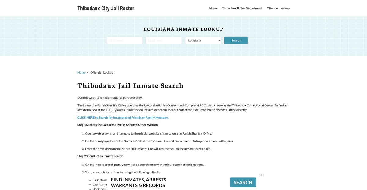 Preview of thibodauxcityjail.org