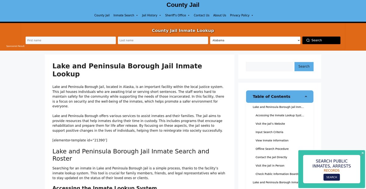 Preview of lake-and-peninsula-borough.countyjail.org