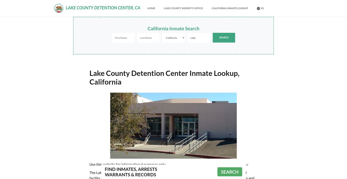 Preview of lakecountydetentionca.org