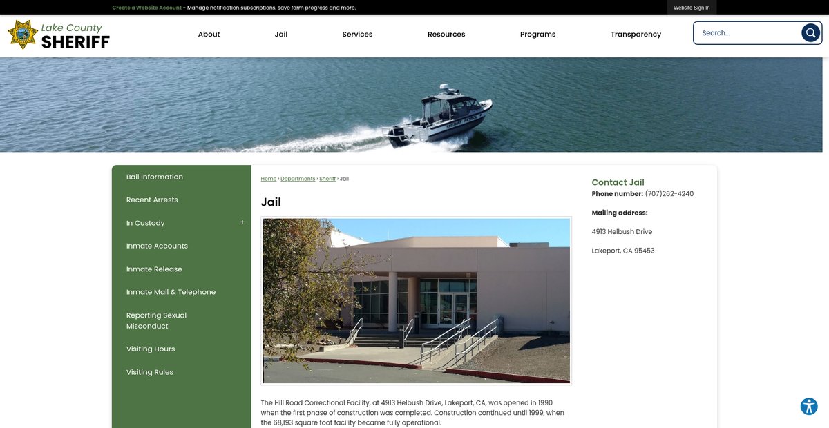 Preview of lakesheriff.com