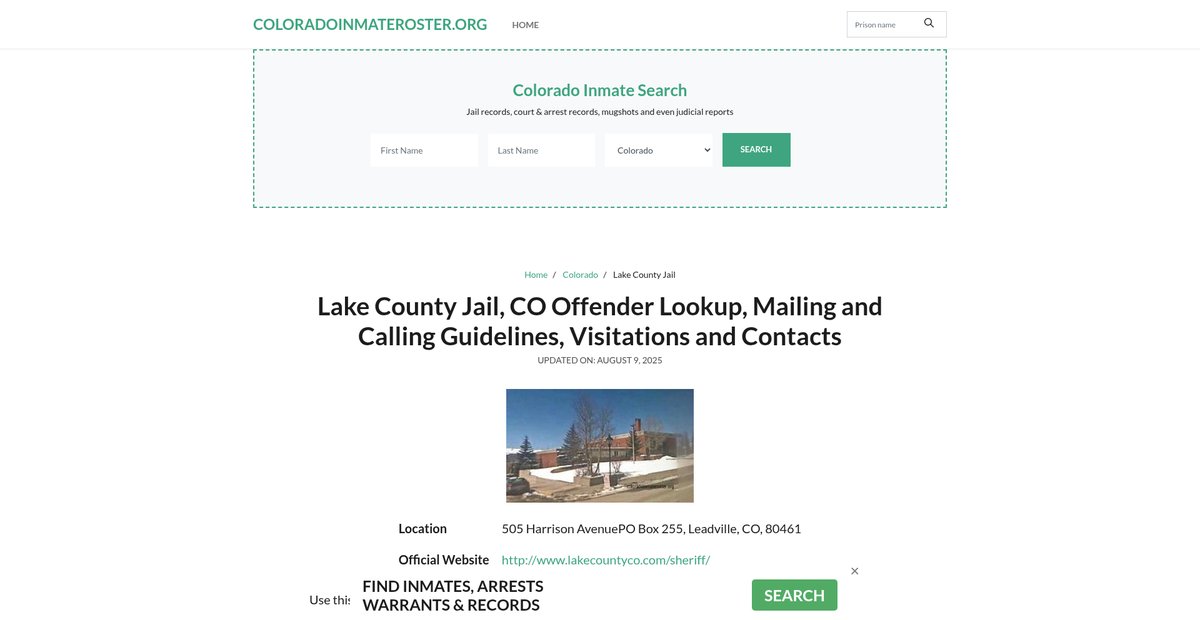 Preview of coloradoinmateroster.org