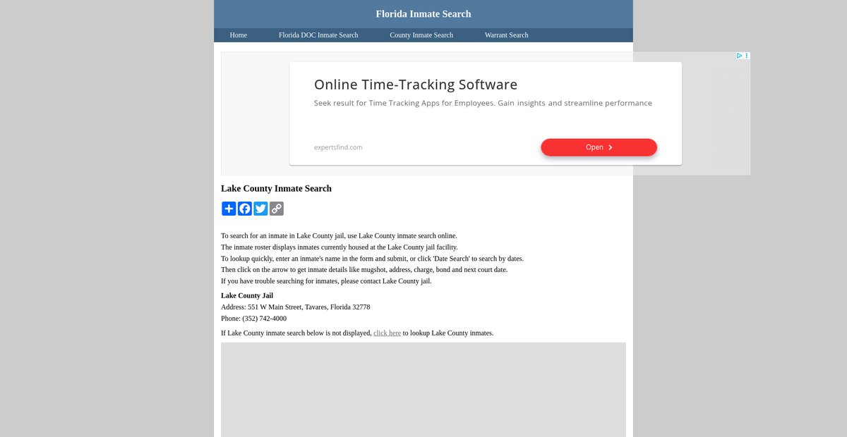 Preview of inmatesearchflorida.org