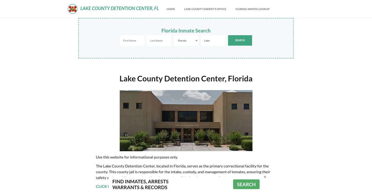 Preview of lakecountydetentionfl.org