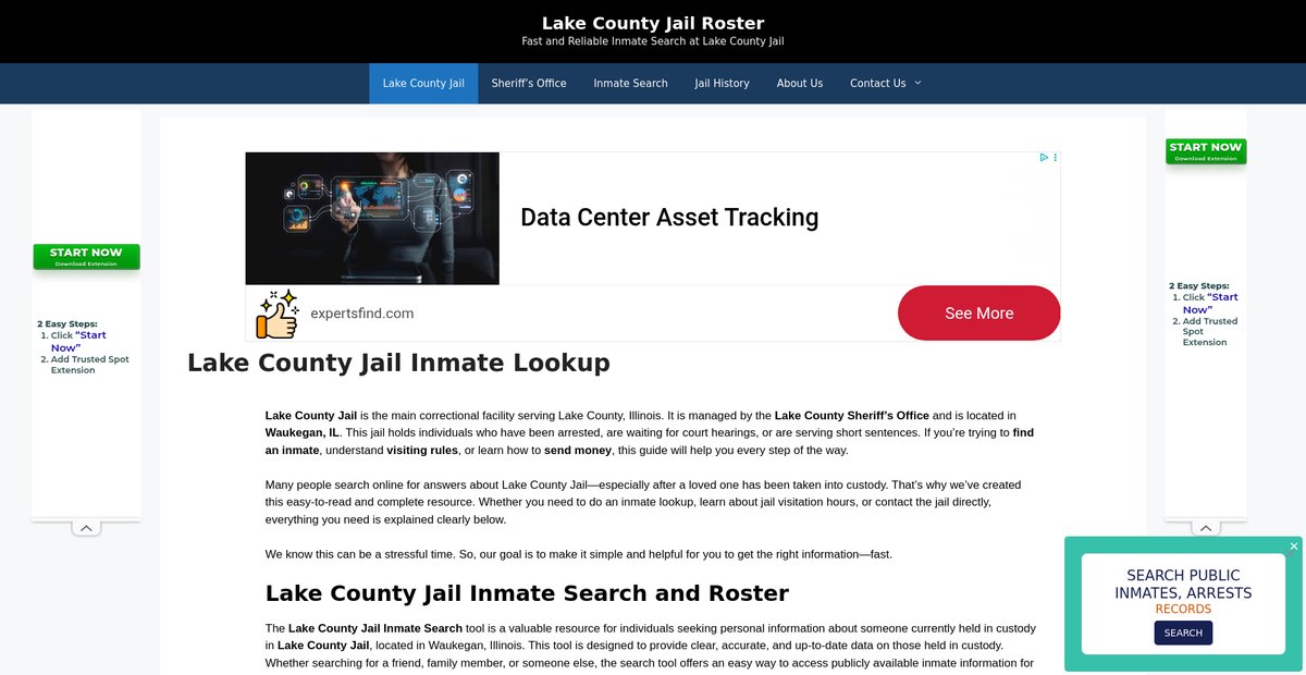 Preview of lakecountyjails.org