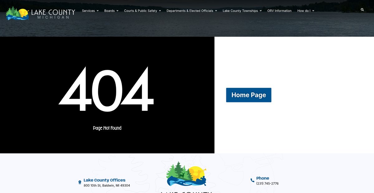 Preview of lakecountymi.gov