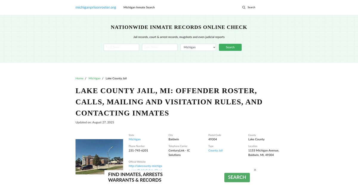 Preview of michiganprisonroster.org