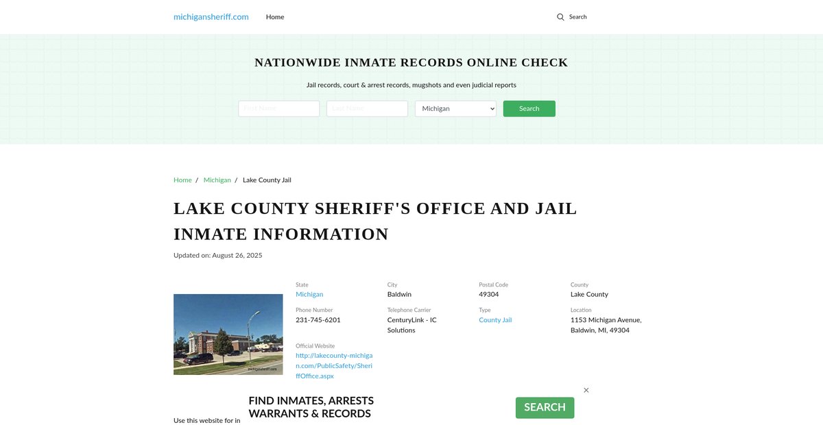 Preview of michigansheriff.com
