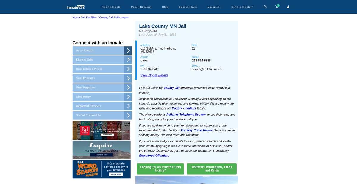 Preview of inmateaid.com
