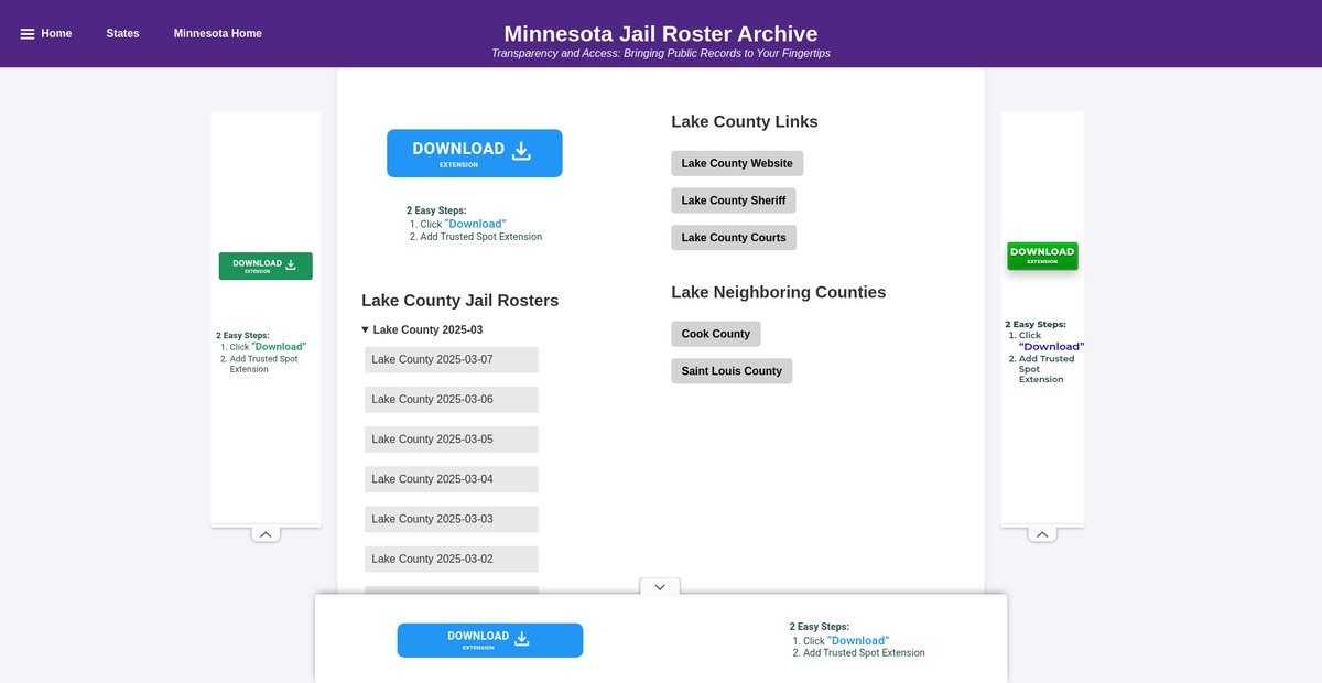 Preview of jailrosters.org