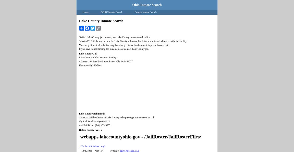 Preview of inmatesearchohio.org