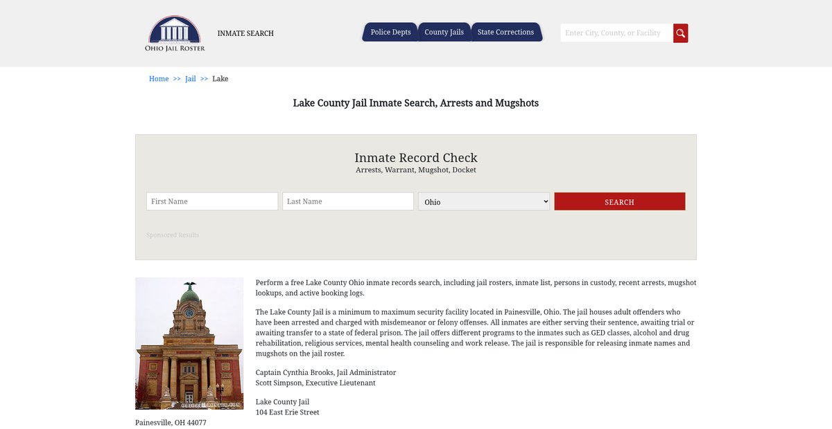 Preview of ohiojailroster.com