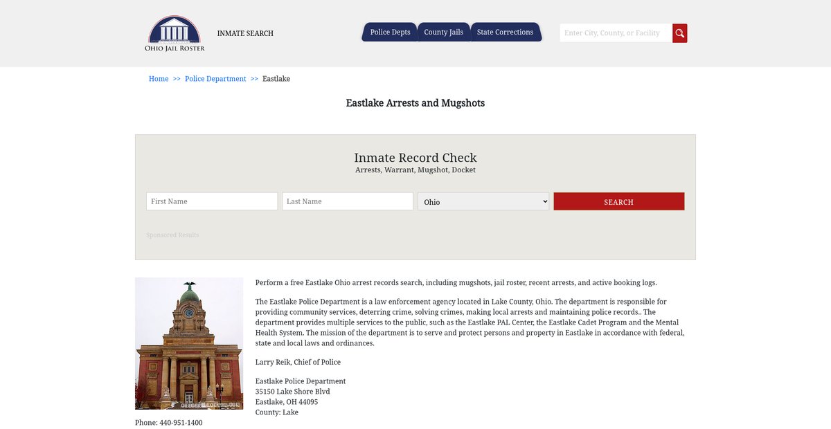 Preview of ohiojailroster.com