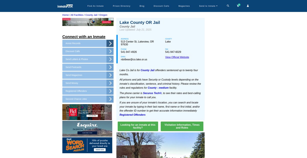 Preview of inmateaid.com