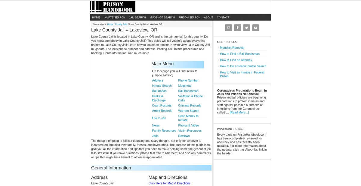 Preview of prisonhandbook.com