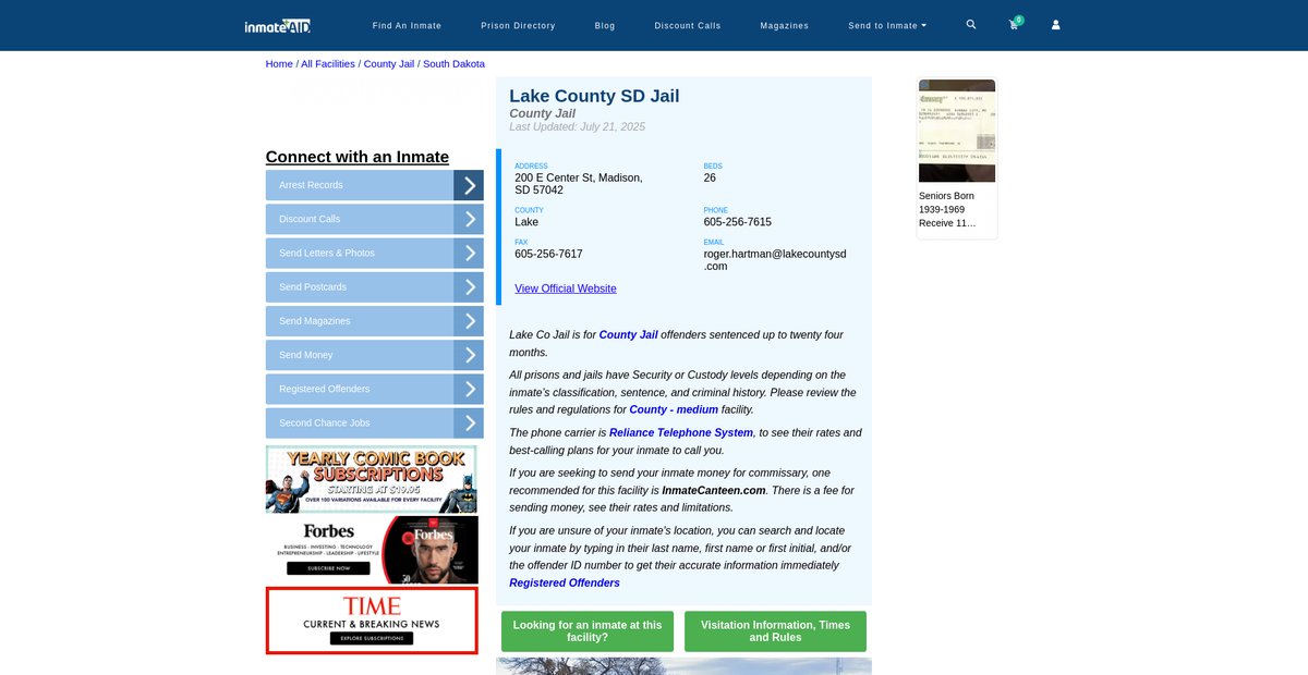 Preview of inmateaid.com