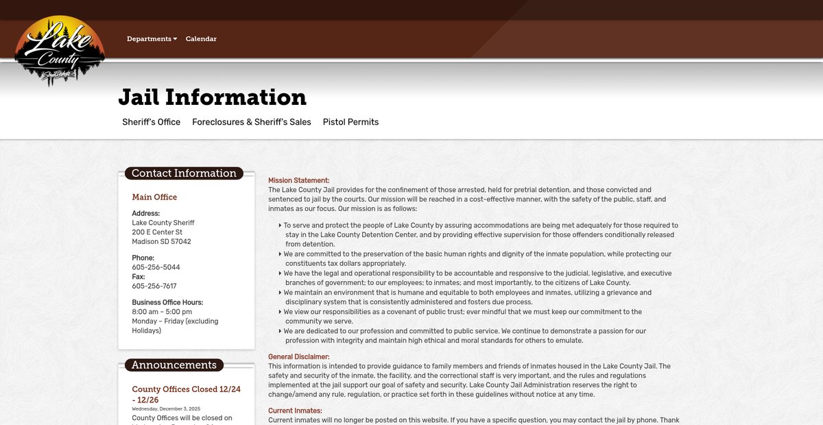 Preview of lake.sd.gov