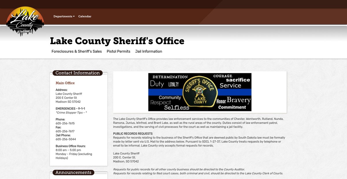 Preview of lake.sd.gov