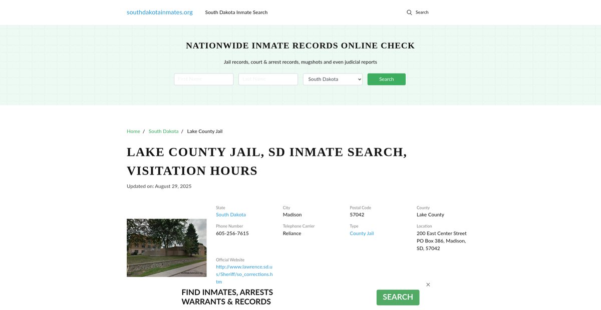 Preview of southdakotainmates.org