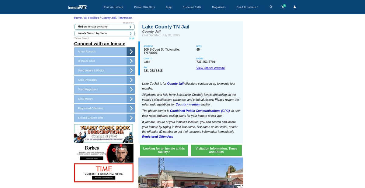 Preview of inmateaid.com