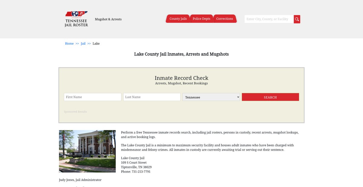 Preview of tennesseejailroster.com