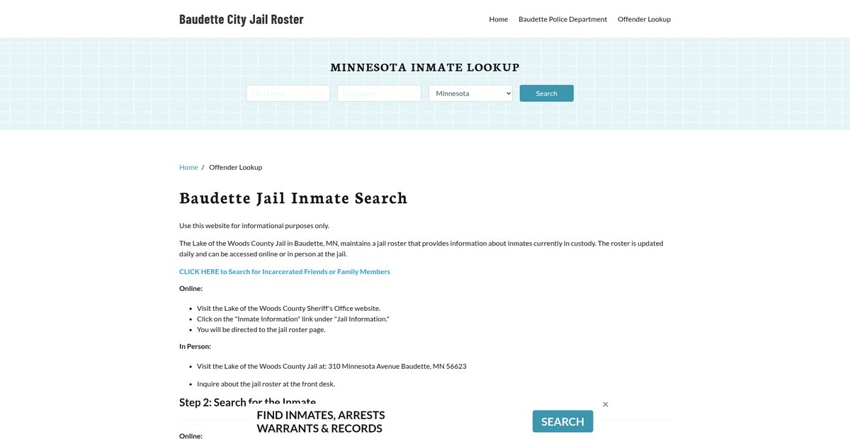 Preview of baudettecityjail.org