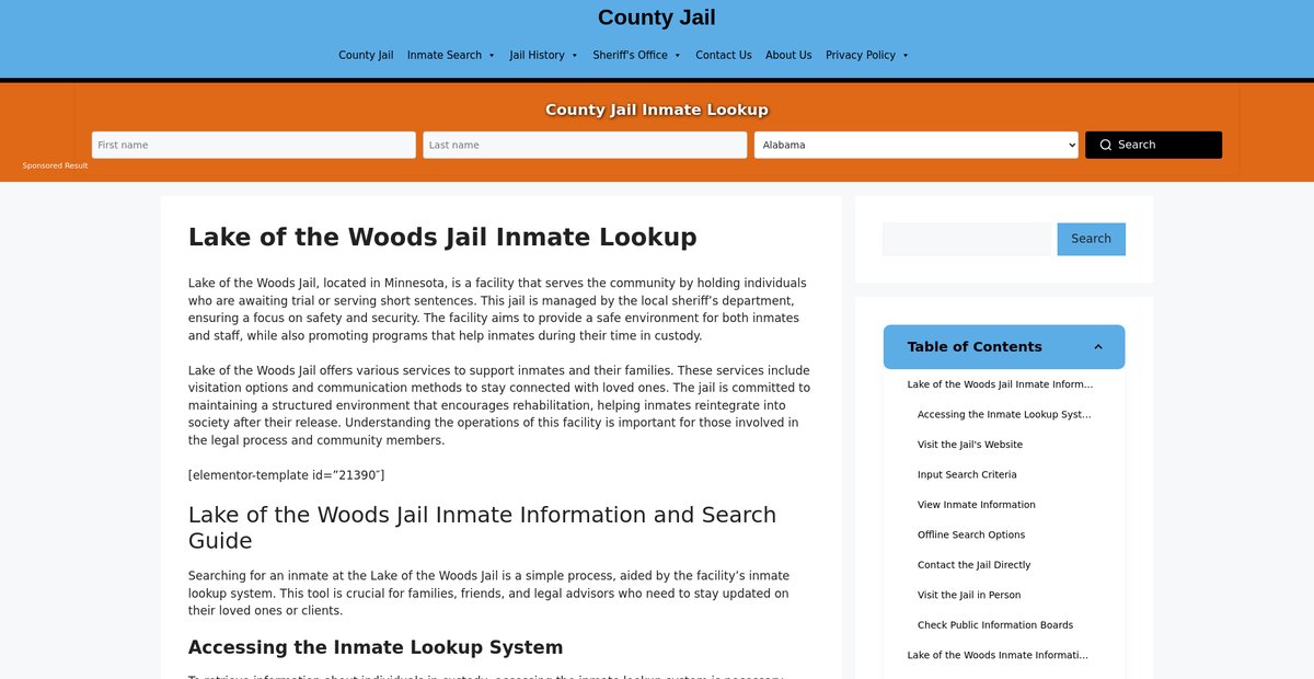 Preview of lake-of-the-woods.countyjail.org