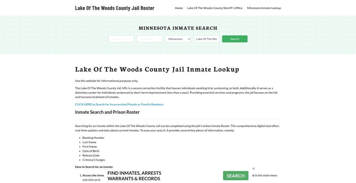 Preview of lakeofthewoodscountyjail.org