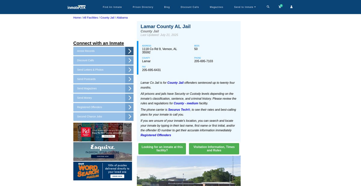 Preview of inmateaid.com