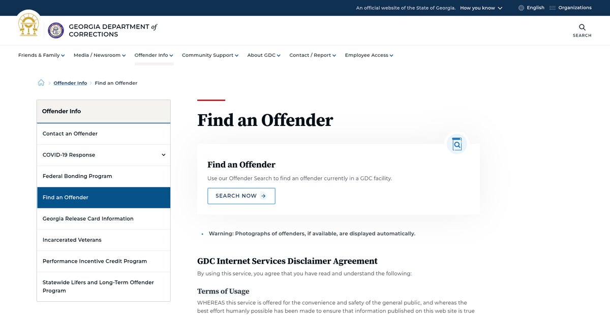 Preview of gdc.georgia.gov