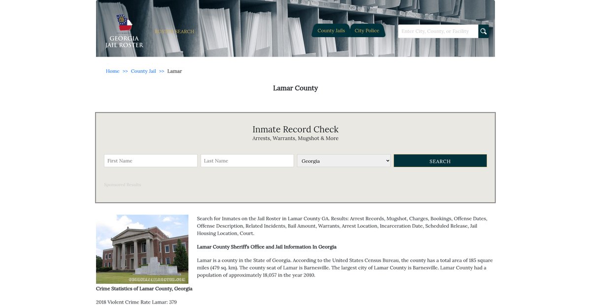 Preview of georgiajailroster.com