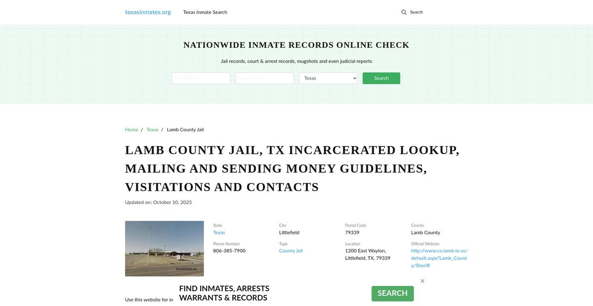 Preview of texasinmates.org