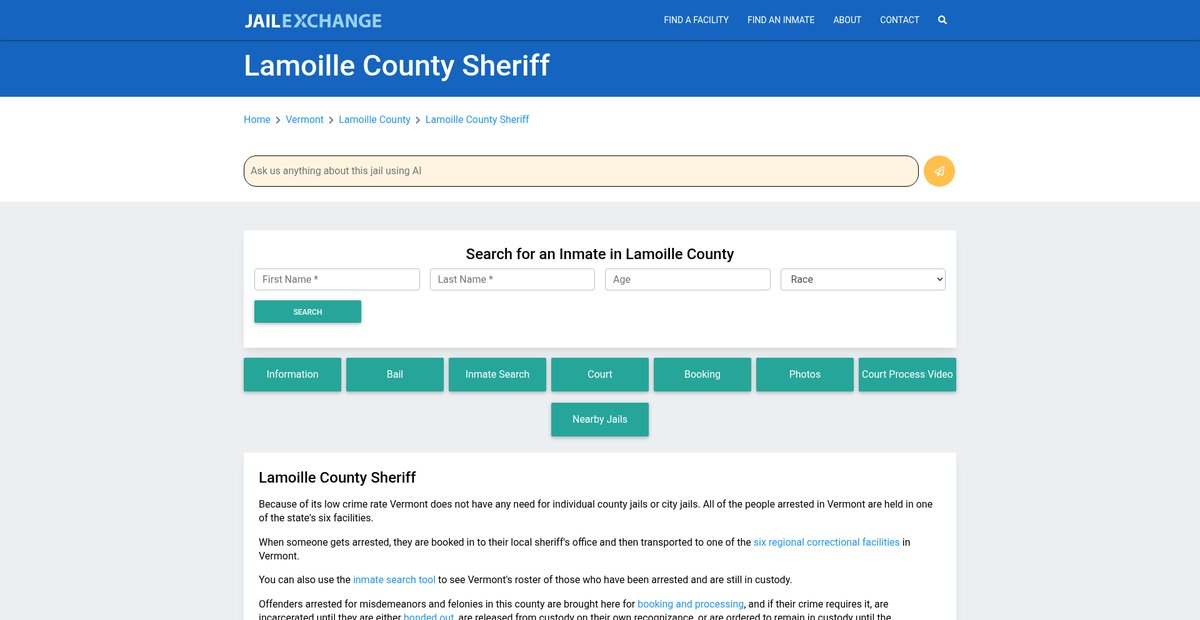 Preview of jailexchange.com