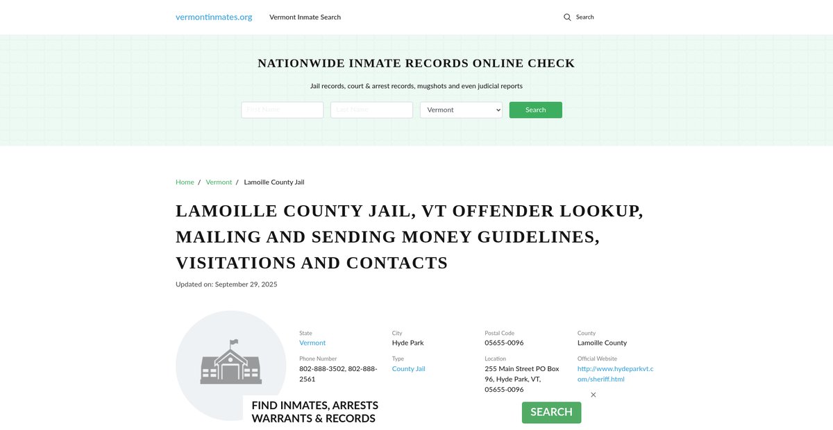 Preview of vermontinmates.org