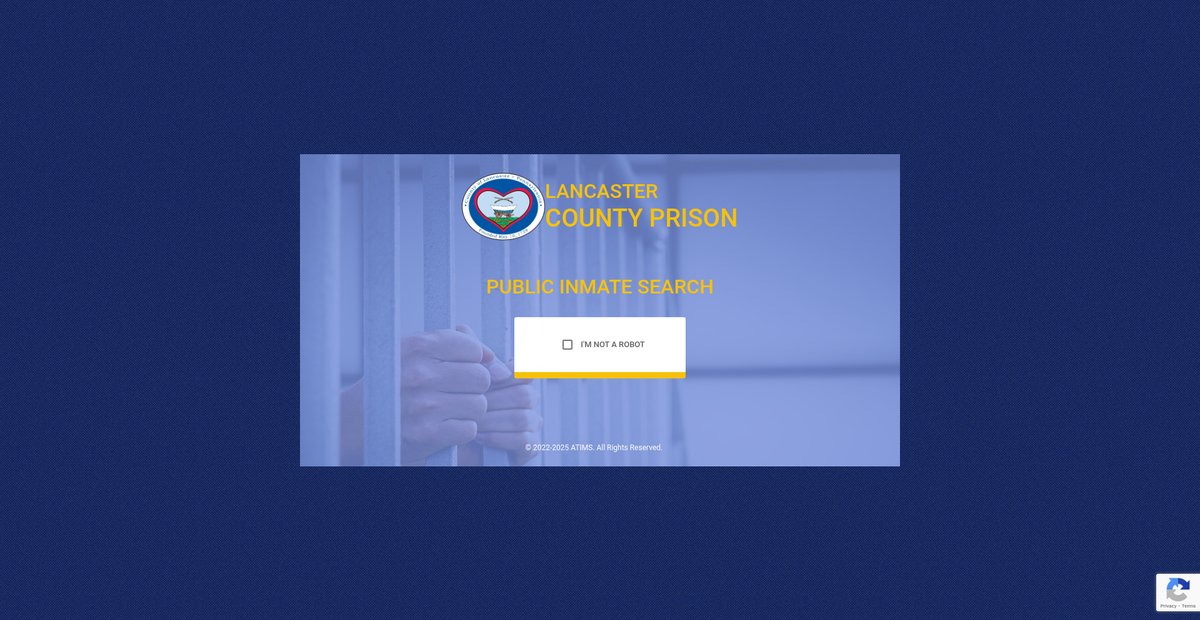 Preview of inmatesearch.lancastercountypa.gov
