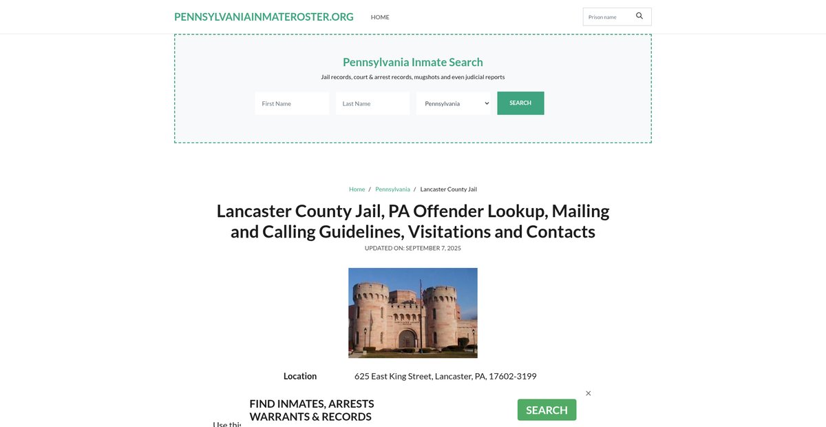 Preview of pennsylvaniainmateroster.org