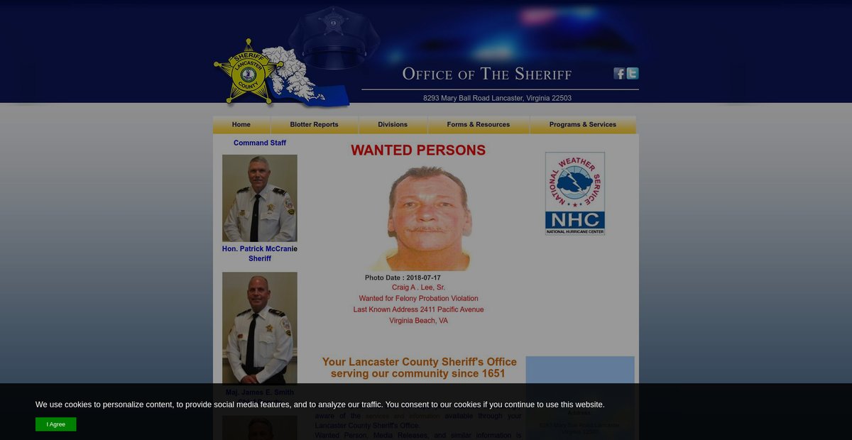 Preview of lancastersheriff.net