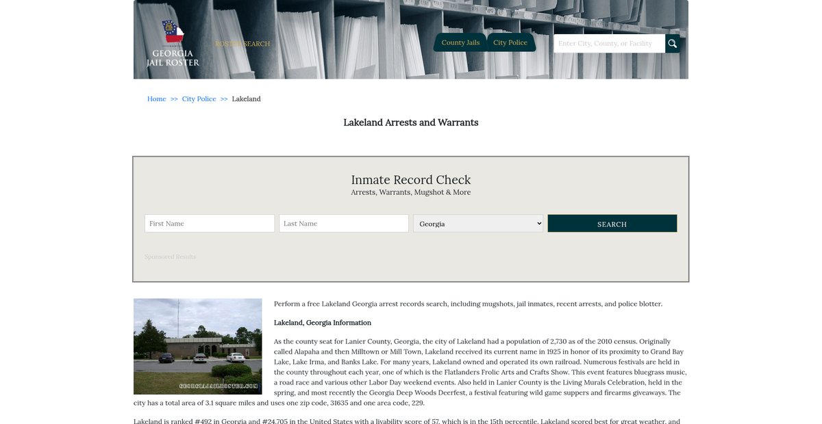 Preview of georgiajailroster.com