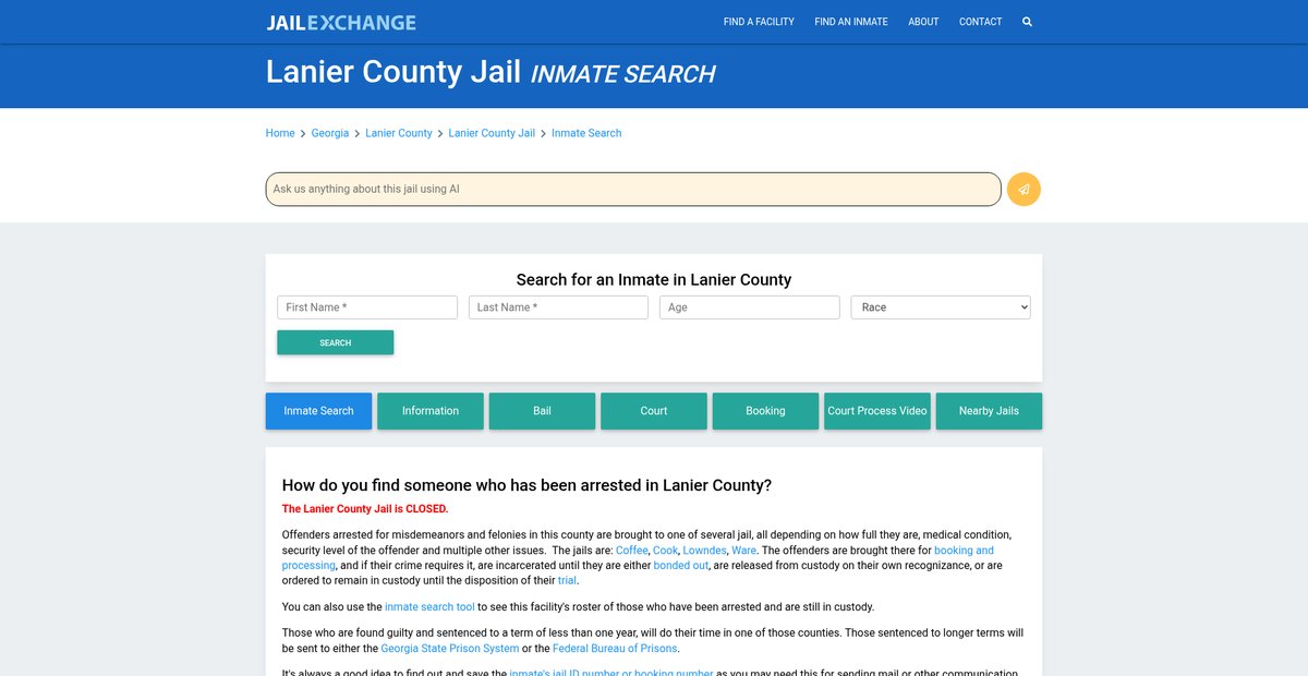 Preview of jailexchange.com