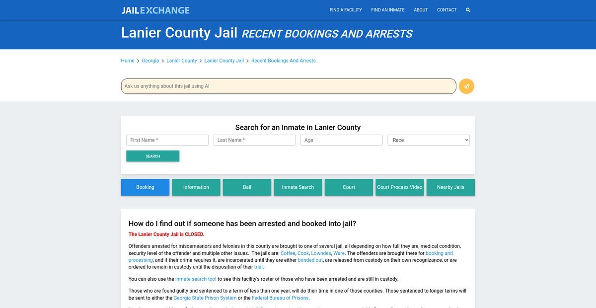 Preview of jailexchange.com