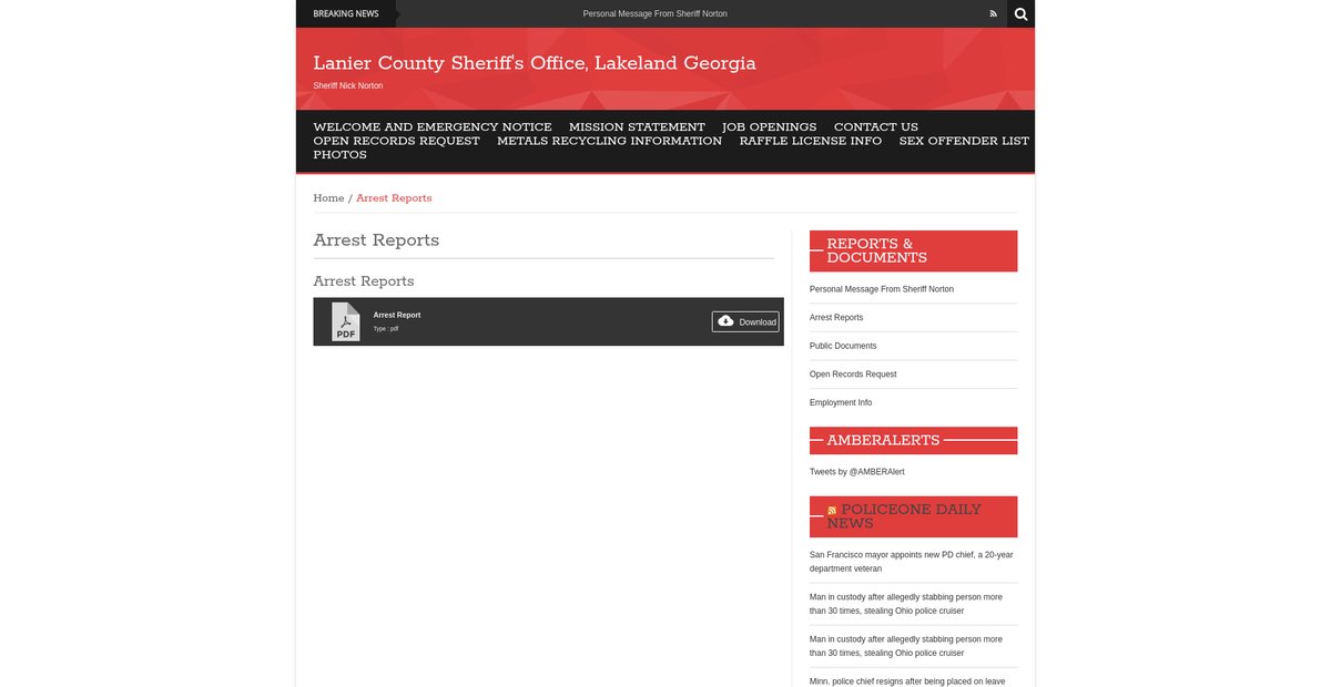 Preview of laniercountysheriff.com