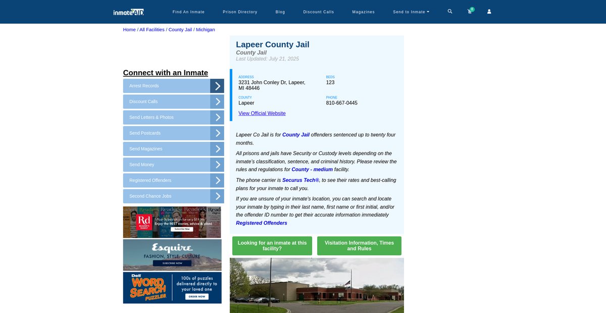 Preview of inmateaid.com